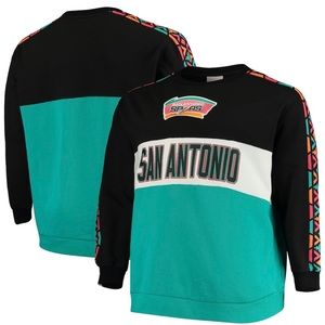 SAN ANTONIO SPURS RETRO COLORS SWEATER W/ POCKETS